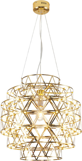 Bethel International MN52C24G Modern Gold LED Chandelier Light