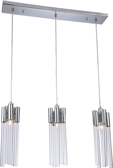 Bethel International MU79C31C Modern Chrome Multi Pendant Lamp