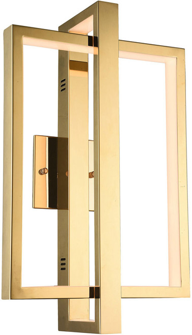 Bethel International NL54G Contemporary Gold LED Wall Sconce Lighting