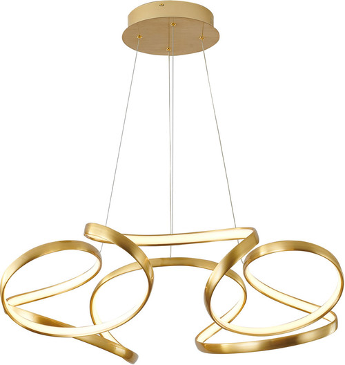 Bethel International OC08C27G Contemporary Gold LED Lighting Pendant