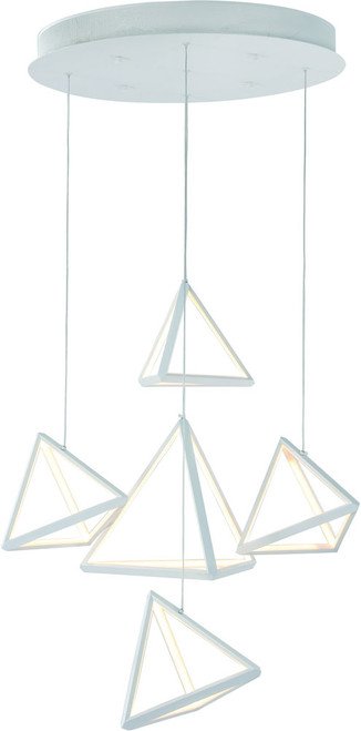 Bethel International OC12C23W Contemporary White LED Multi Pendant Lighting