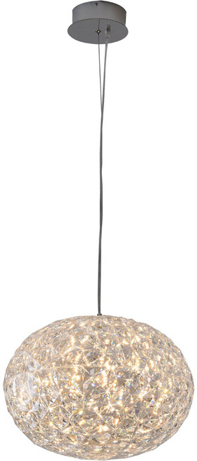 Bethel International OC16P18C Contemporary Chrome LED Pendant Light