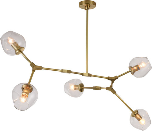 Bethel International SH02C Modern Brass Chandelier Lighting