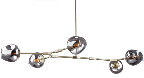 Bethel International SH02SMK Modern Brass Chandelier Lighting