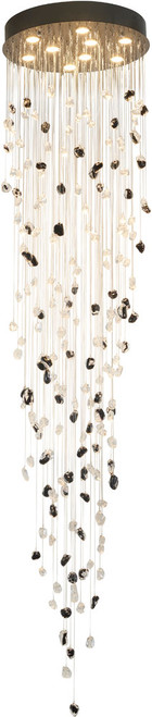 Bethel International STN04C22BK Modern Black Multi Hanging Light