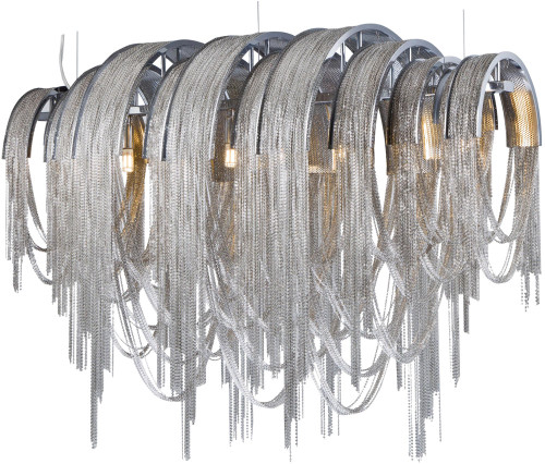 Bethel International WD05S Contemporary Chrome Kitchen Island Light Fixture