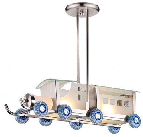 Bethel International ZA32 Contemporary Silver Pendant Lamp