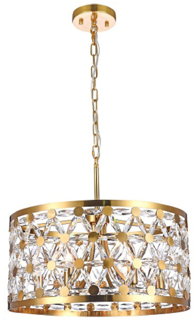 Bethel International ZL33C22CO Copper Drum Hanging Light Fixture