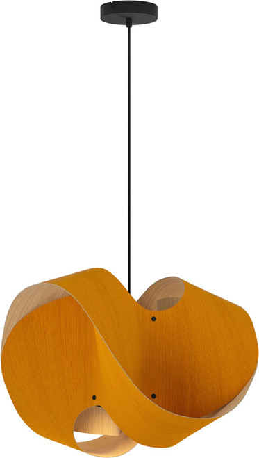 Bruck WEP-ELV-50-LE26-PBK-OCH-ASH Elvira 50 Modern Black 19.5" Drop Ceiling Light Fixture