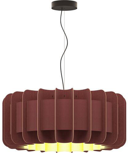 Bruck WEPCLA/A74/VLT/ASH WEP Clarissa 29.1" Contemporary Violet Pendant Light