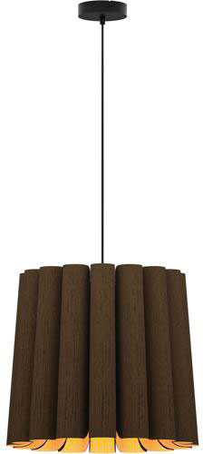 Bruck WEPREN/56M/EBY/ASH WEP Renata 22" Medium Contemporary Ebony Pendant Light