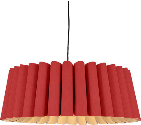Bruck WEPREN/80/RED/ASH WEP Renata 31.5" Modern Red Hanging Light