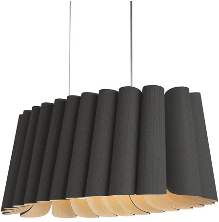 Bruck WEPREN/80OVL/EBY/ASH WEP Renata Oval Contemporary Ebony Kitchen Island Lighting