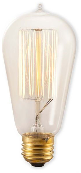 Bulbrite 861058 Nostalgic Thread Contemporary 40W E26 120V-4P Bulbs