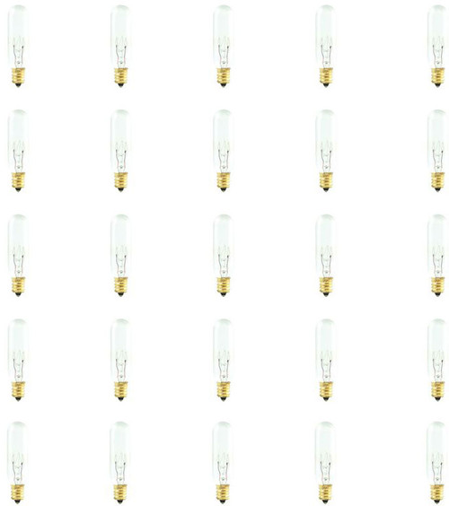 Bulbrite 861164 Modern T6 Tubular Clear (pack of 25) Light Bulbs