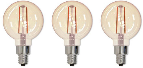 Bulbrite 861409 Nostalgic Contemporary LED 2.5W 2100K Filament (pack of 3) Bulbs