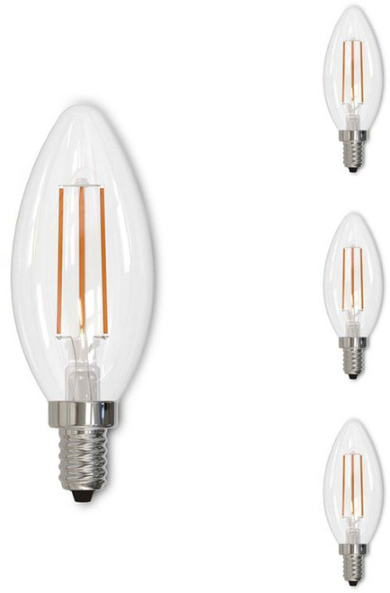 Bulbrite 861412 LED 2.5W 2700K Filament E12 (pack of 4) Light Bulbs