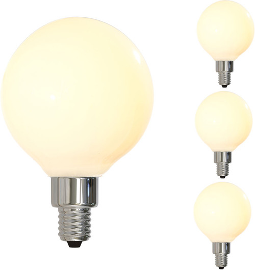Bulbrite 862894 Grand Filament Modern LED 4W G16 Filament Milky Bulbs (pack of 4)