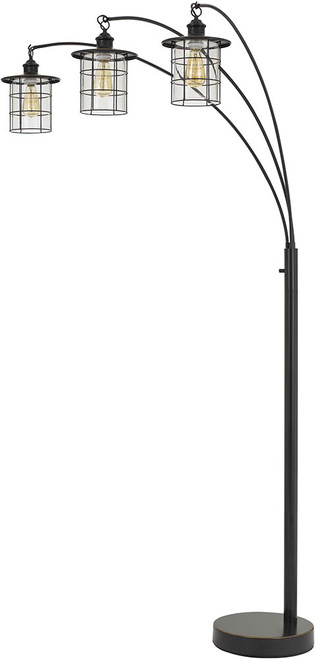 Cal BO-2668-3L-DB Silverton Rustic Dark Bronze Floor Lamp
