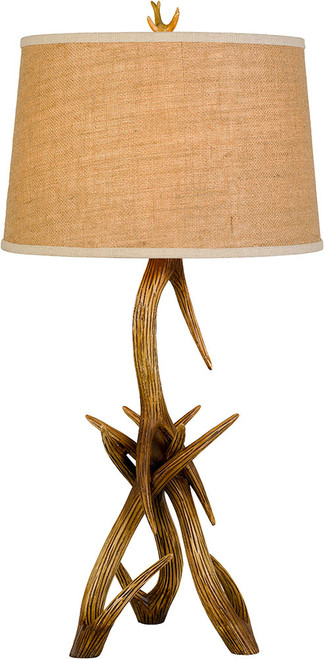 Cal BO-2806TB Drummond Rustic Antler Lighting Table Lamp