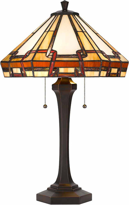 Cal BO-3016TB Tiffany Dark Bronze Table Lighting