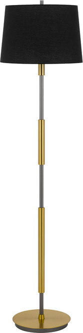 Cal BO-3182FL-AB Ciudad Modern Chrome / Silver Grey Floor Lamp