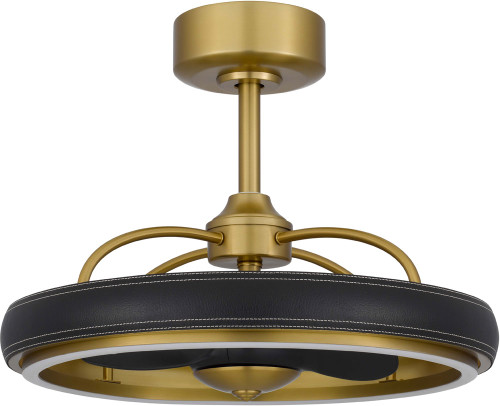 Cal CF-1003 Arroyo Contemporary Antique Brass/Black LED Ceiling Fan