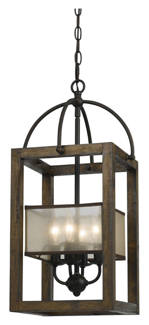 Cal FX-3536/4 Dark Bronze Finish 23 Inch Tall Contemporary Drop Lighting Fixture