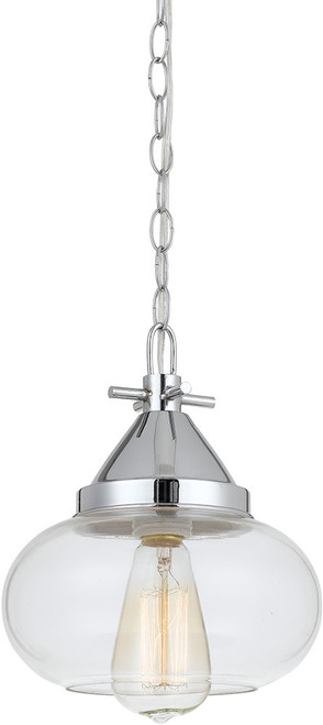 Cal FX-3624-1P Maywood Modern Chrome Mini Pendant Hanging Light