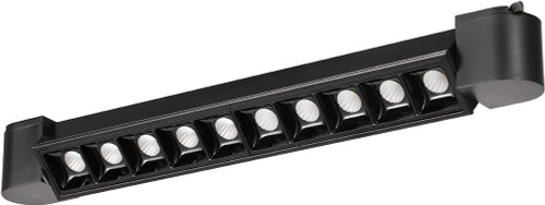 Cal HT-812S-BK Contemporary Black LED 13.75" Track Lighting Kit