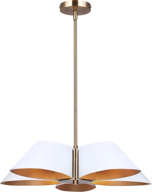 Canarm ICH1146A05WHG Daxton Contemporary White / Gold Multi Drop Ceiling Lighting
