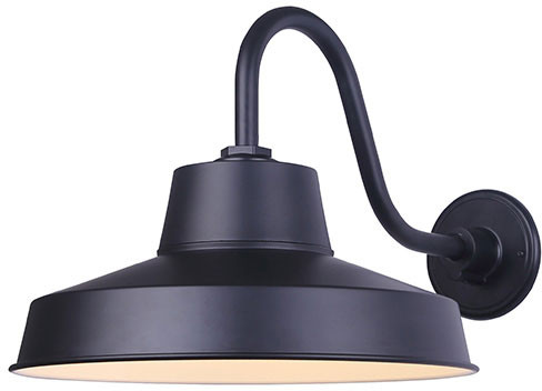 Canarm LBL167A14WACBK Barn Light Retro Black LED Exterior Sconce Lighting