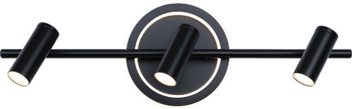 Canarm LT314A03BK Denver Modern Black LED 3-Light Light Sconce