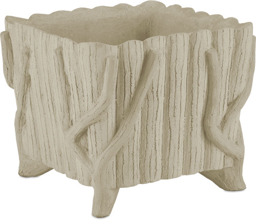 Currey & Company 2200-0023 Faux Bois Contemporary Portland / Faux Bois Planter
