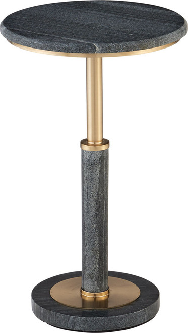 Currey & Company 4000-0241 Miles Contemporary Natural / Polished Brass Accent Table