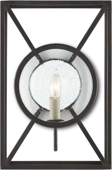 Currey & Company 5119 Beckmore Contemporary Old Iron Light Sconce
