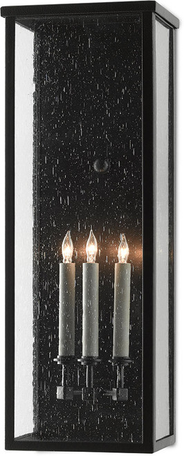 Currey & Company 5500-0039 Tanzy Modern Midnight Outdoor Wall Lighting