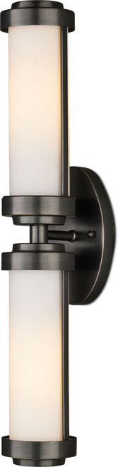 Currey & Company 5800-0045 Bowland Bronze Contemporary Oil Rubbed Bronze / Opaque Lighting Wall Sconce