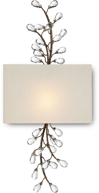 Currey & Company 5900-0051 Crystal Bud Contemporary Cupertino LED Wall Lighting Fixture