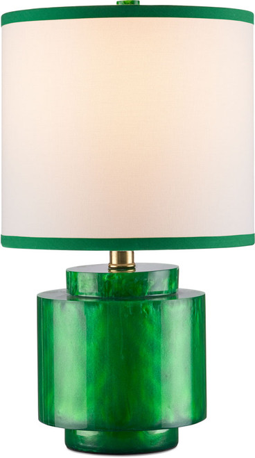 Currey & Company 6000-1001 Beryl Modern Green Swirl Lighting Table Lamp