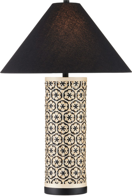 Currey & Company 6000-1036 Nebulon Modern Natural / Black Table Lamp