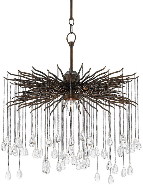 Currey & Company 9000-0198 Fen Crystal Cupertino Pendant Lighting Fixture