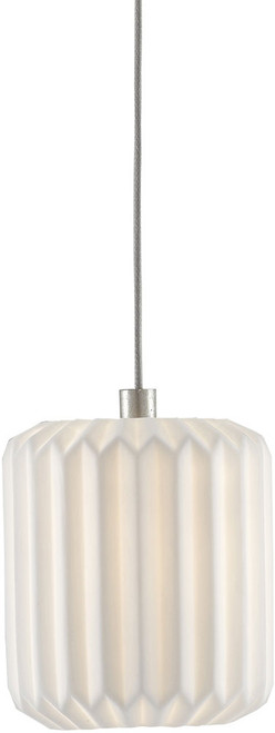 Currey & Company 9000-0709 Dove Painted Silver and White Mini Ceiling Light Pendant