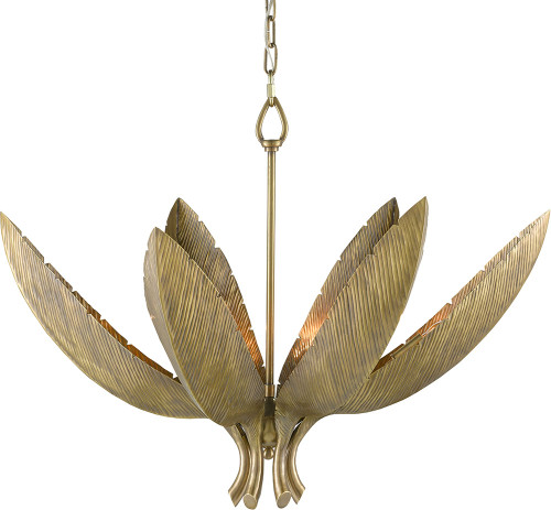 Currey & Company 9000-0766 Bird Modern Antique Brass Pendant Lamp