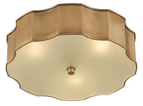 Currey & Company 9999-0001 Wexford Contemporary Antique Brass LED Ceiling Light