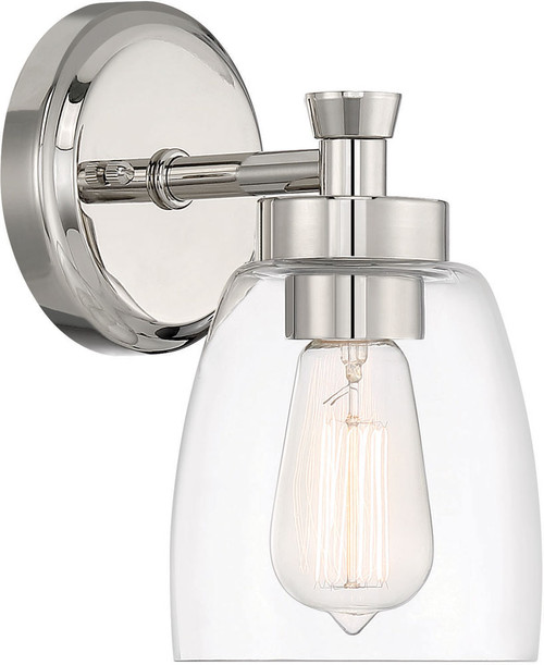 Craftmade 12705PLN1 Henning Modern Polished Nickel Wall Sconce