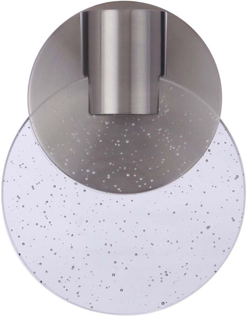 Craftmade 15106BNK-LED Glisten Contemporary Brushed Polished Nickel LED Wall Lamp