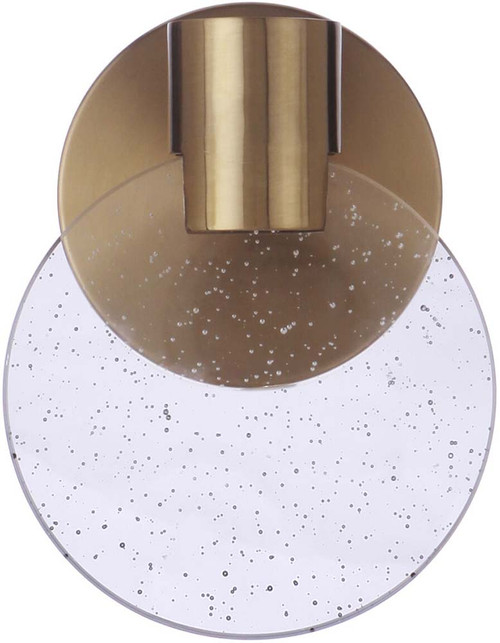 Craftmade 15106SB-LED Glisten Modern Satin Brass LED Wall Lighting Fixture
