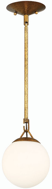 Craftmade 50791-PAB Orion Contemporary Patina Aged Brass Mini Hanging Pendant Lighting