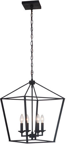 Craftmade 52935-FB Flynt Flat Black 16" Entryway Light Fixture